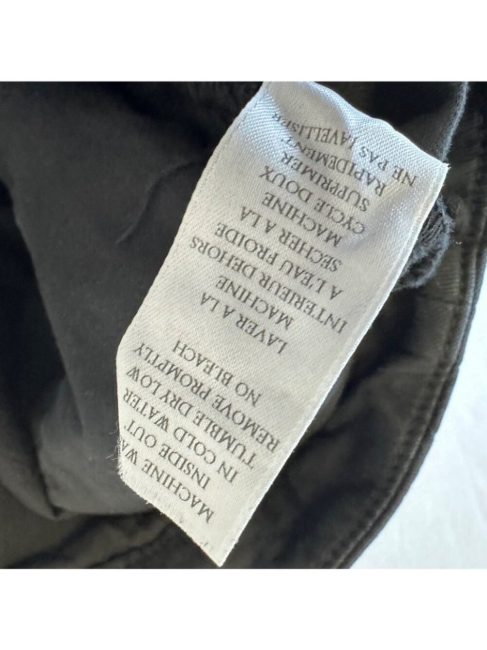 Frank & Eileen Womens Wicklow Cropped Chino Pants Black Frayed Hem Size 4 - Picture 8 of 12